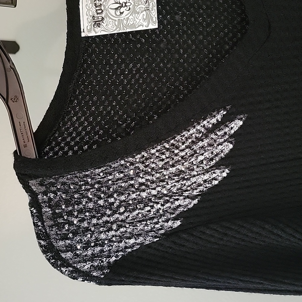 Vocal waffle knit long sleeve - Picture 2 of 7
